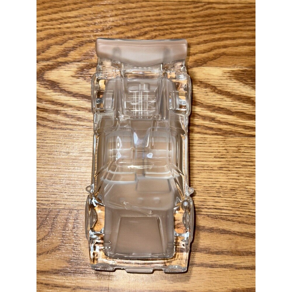 VTG Hofbauer Lamborghini Crystal Paperweight W. Germany Formen